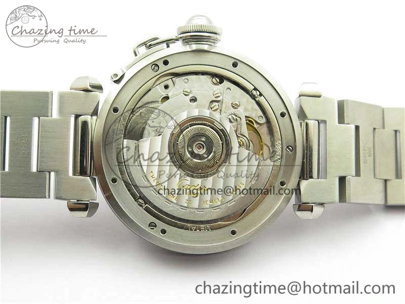 Pasha W31074M7 35mm SS V9F Best Edition Pink Dial on SS Bracelet A2892 to Cal.049