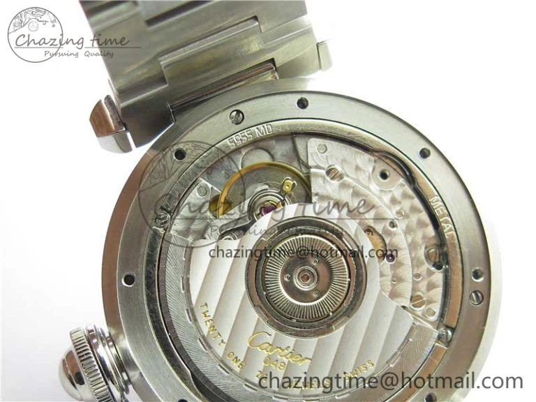 Pasha W31074M7 35mm SS V9F Best Edition Pink Dial on SS Bracelet A2892 to Cal.049