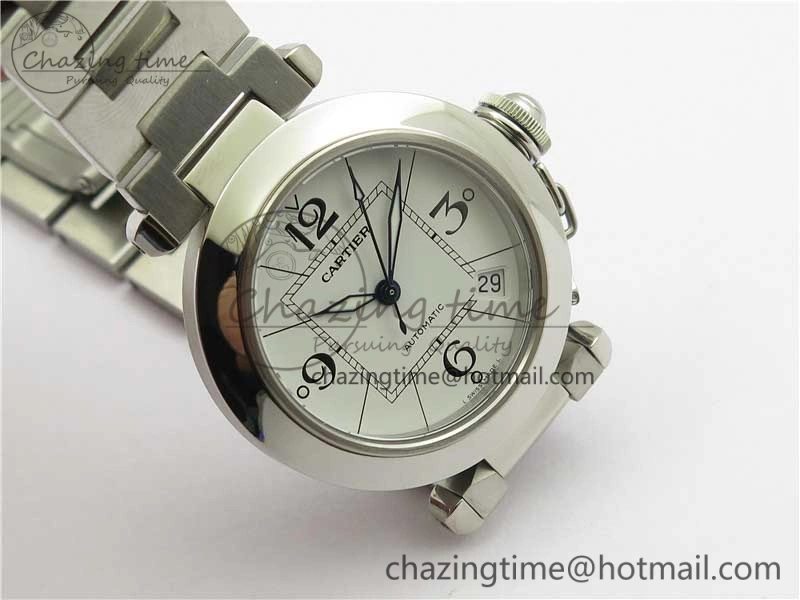 Pasha W31074M7 35mm SS V9F Best Edition White Dial on SS Bracelet A2892 to Cal.049