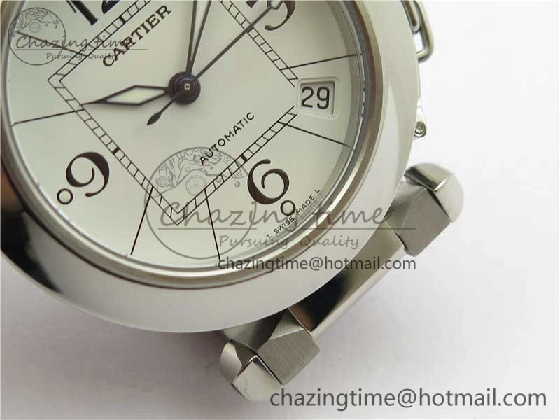 Pasha W31074M7 35mm SS V9F Best Edition White Dial on SS Bracelet A2892 to Cal.049