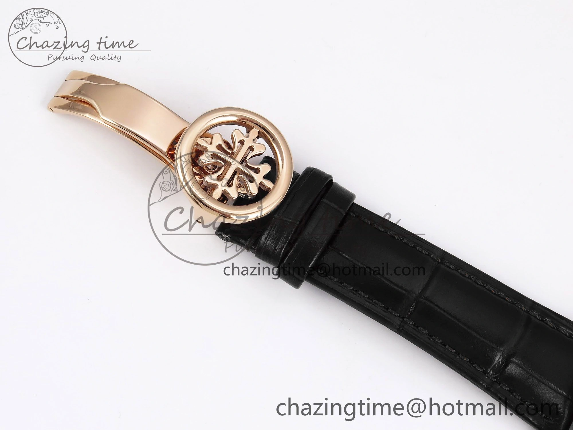 Patek Philippe Tourbillon RG RMSF Edition Dark Green Dial on Black Leather Strap