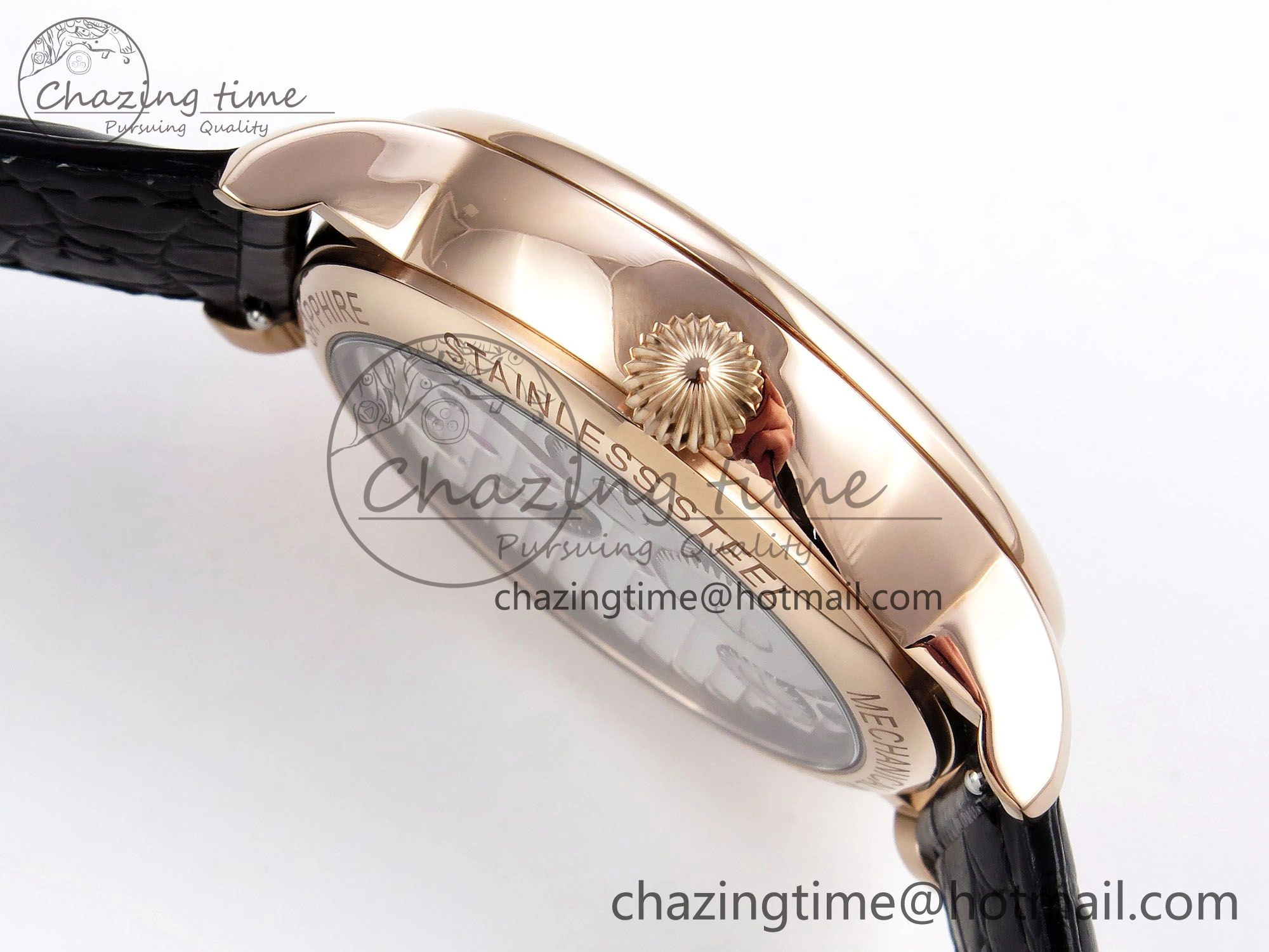 Patek Philippe Tourbillon RG RMSF Edition Dark Green Dial on Black Leather Strap