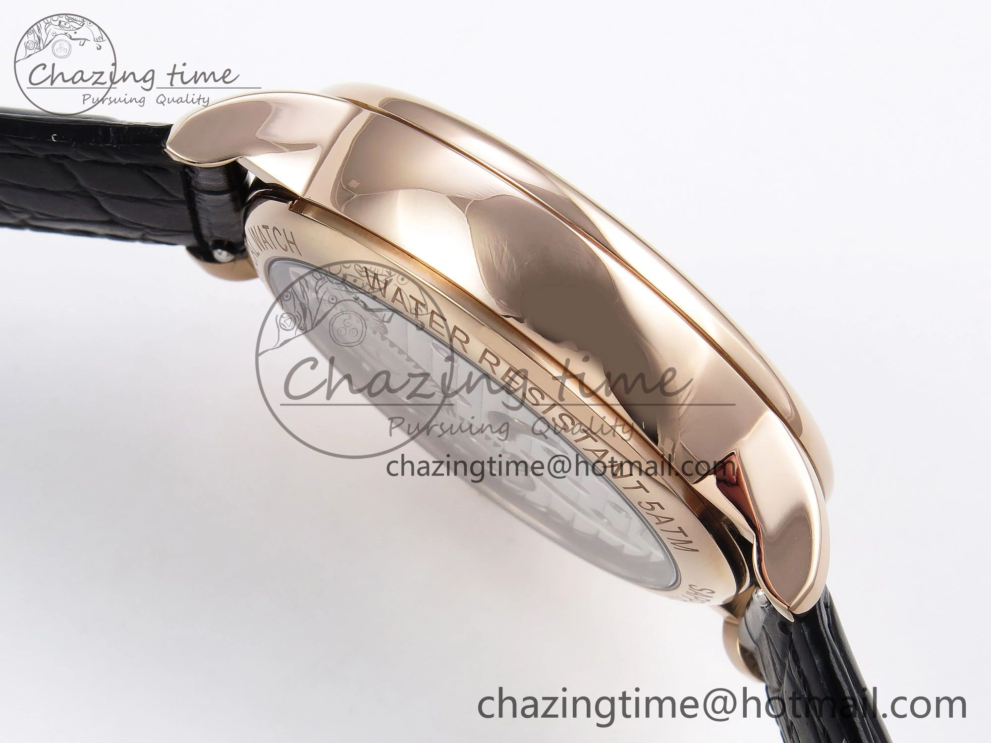 Patek Philippe Tourbillon RG RMSF Edition Dark Green Dial on Black Leather Strap