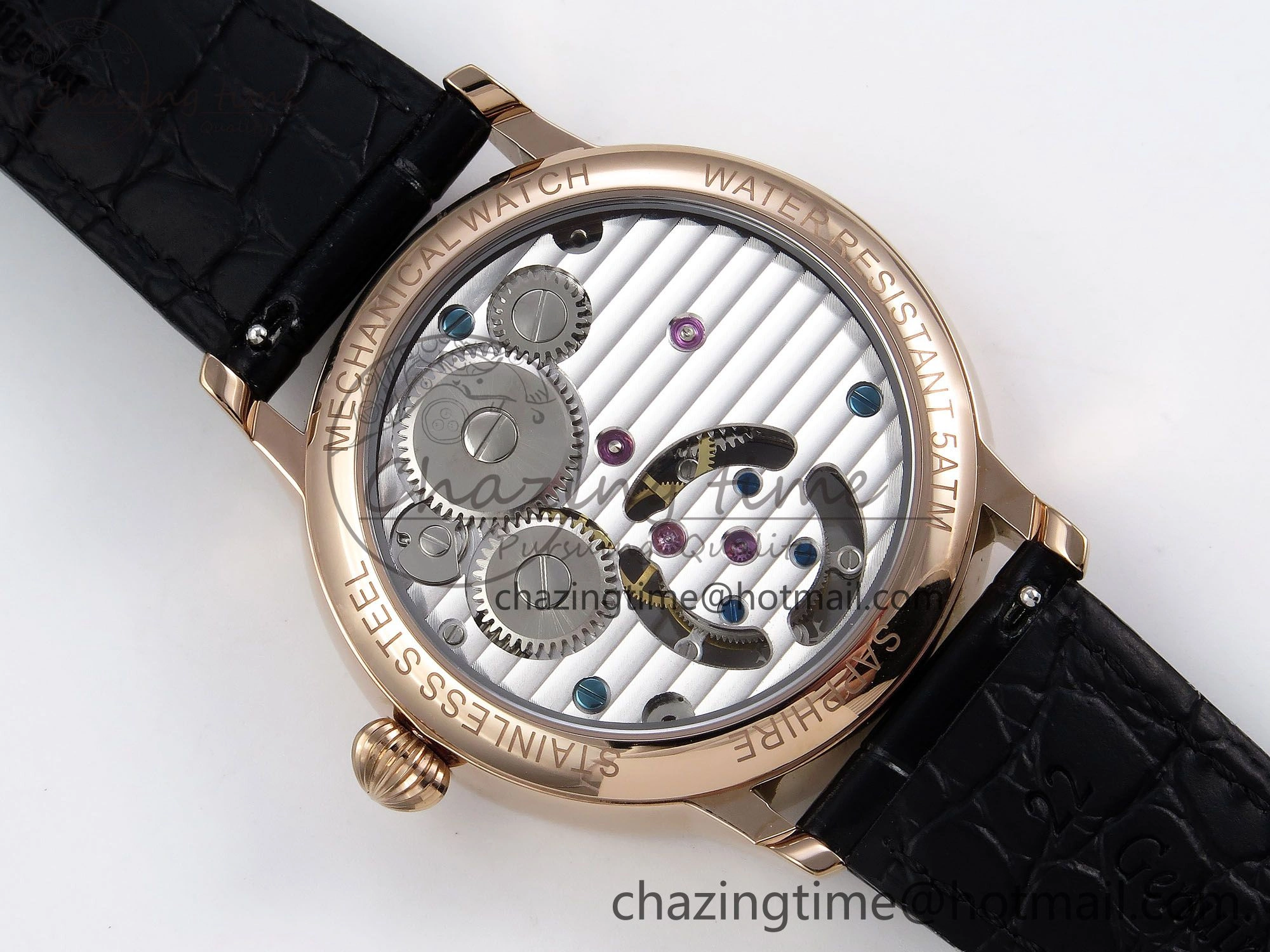 Patek Philippe Tourbillon RG RMSF Edition Dark Green Dial on Black Leather Strap