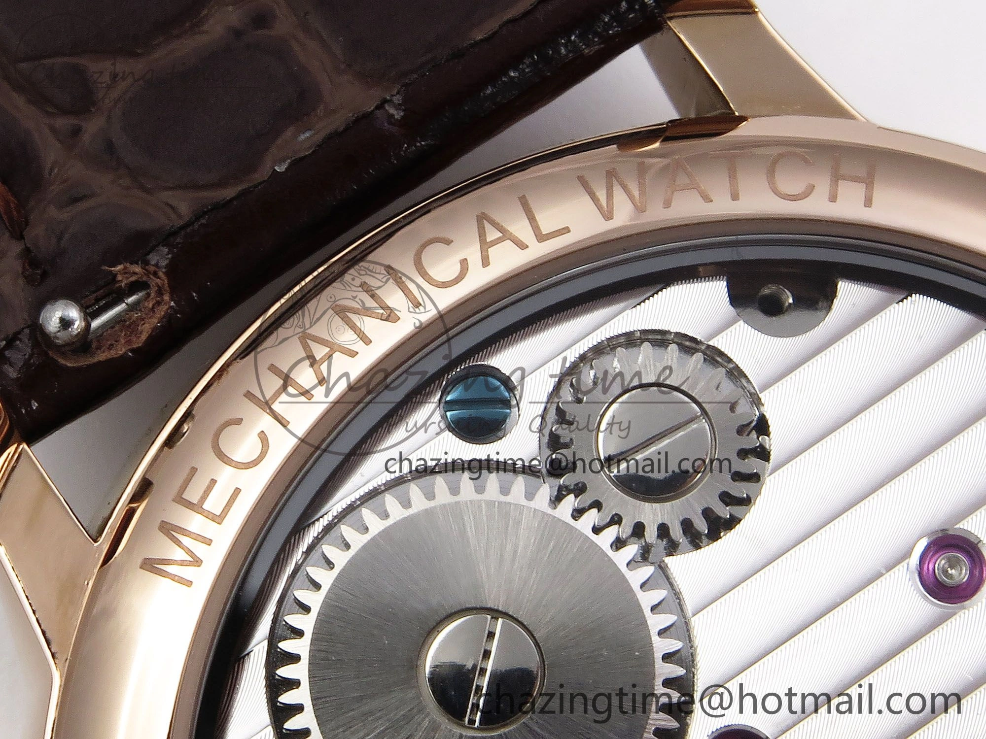 Patek Philippe Tourbillon RG RMSF Edition White Dial Roman Markers on Brown Leather Strap