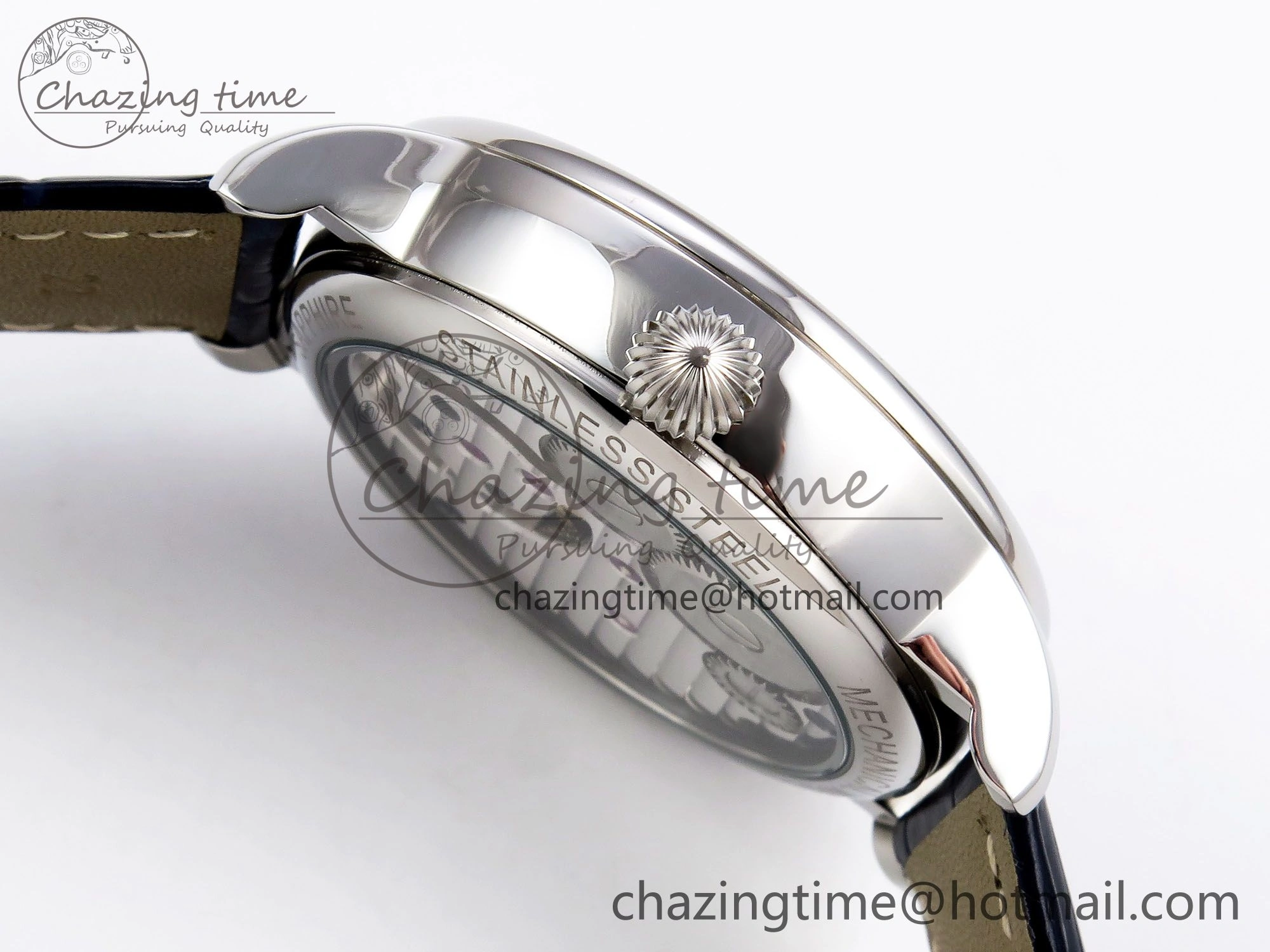Patek Philippe Tourbillon SS RMSF Edition Dark Blue Dial on Black Leather Strap