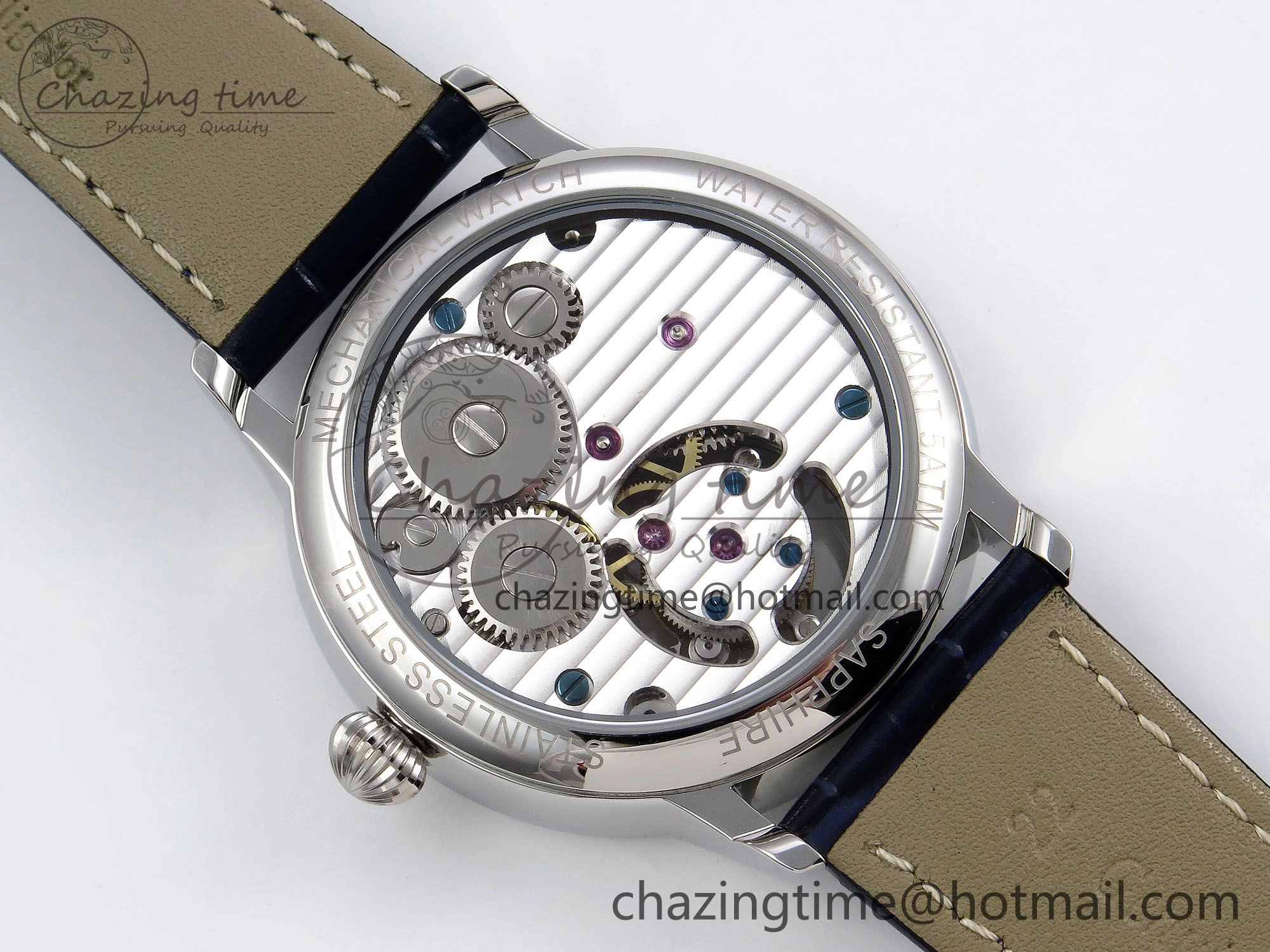 Patek Philippe Tourbillon SS RMSF Edition Dark Blue Dial on Black Leather Strap