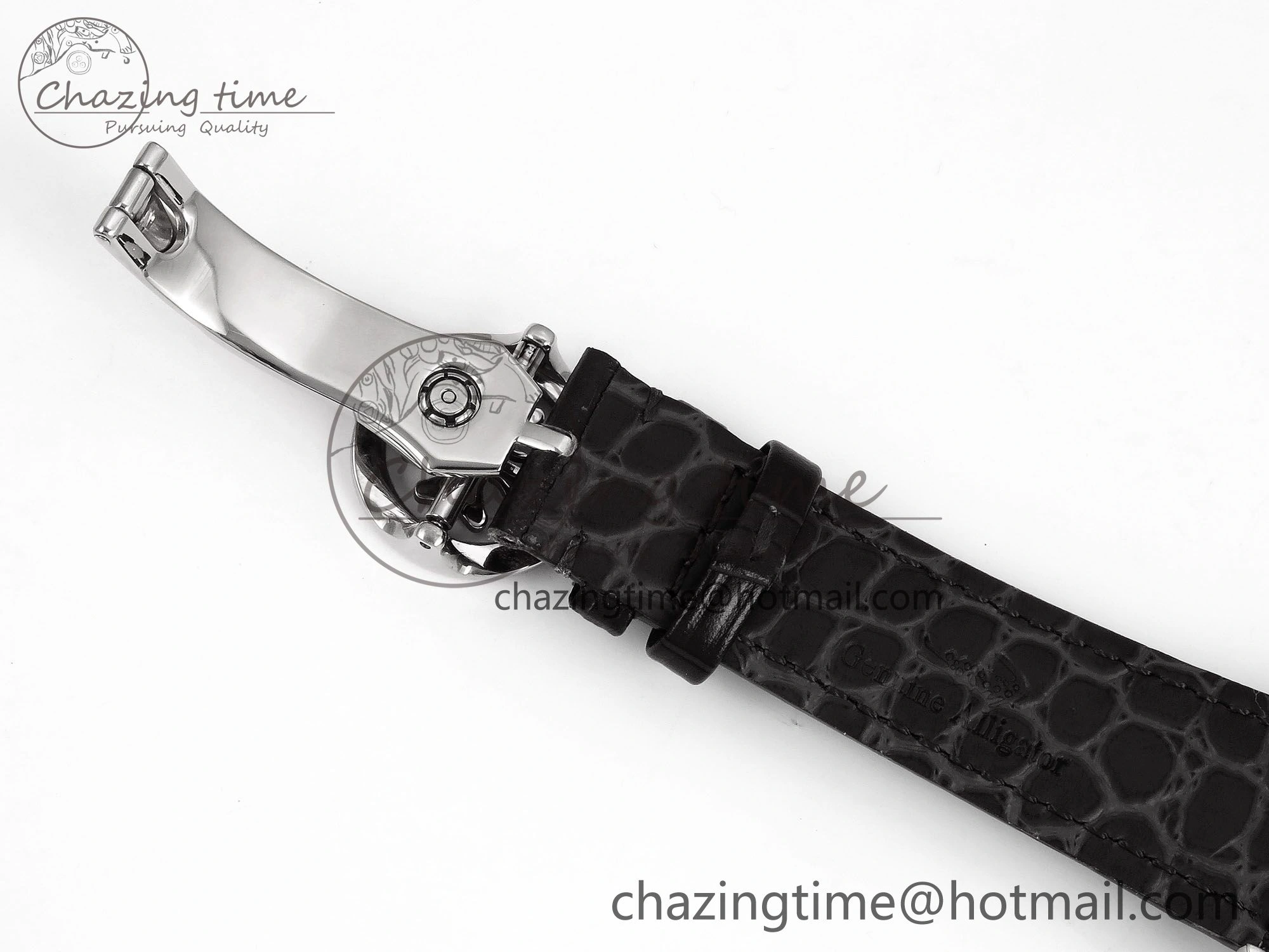 Patek Philippe Tourbillon SS RMSF Edition White Dial Numeral Markers on Black Leather Strap