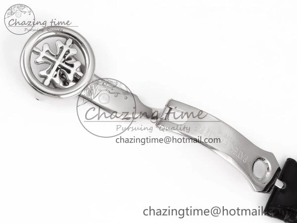 Patek Philippe Tourbillon SS RMSF Edition White Dial Numeral Markers on Black Leather Strap
