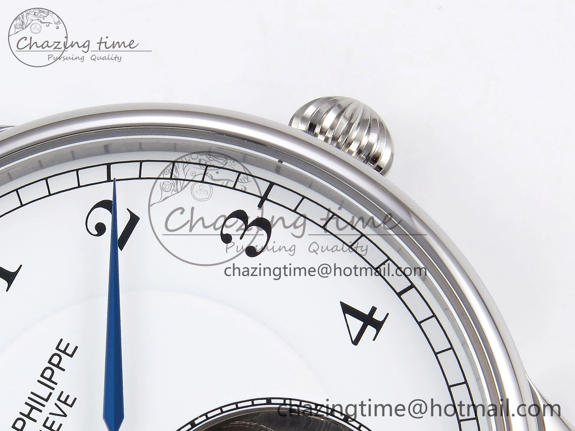 Patek Philippe Tourbillon SS RMSF Edition White Dial Numeral Markers on Black Leather Strap