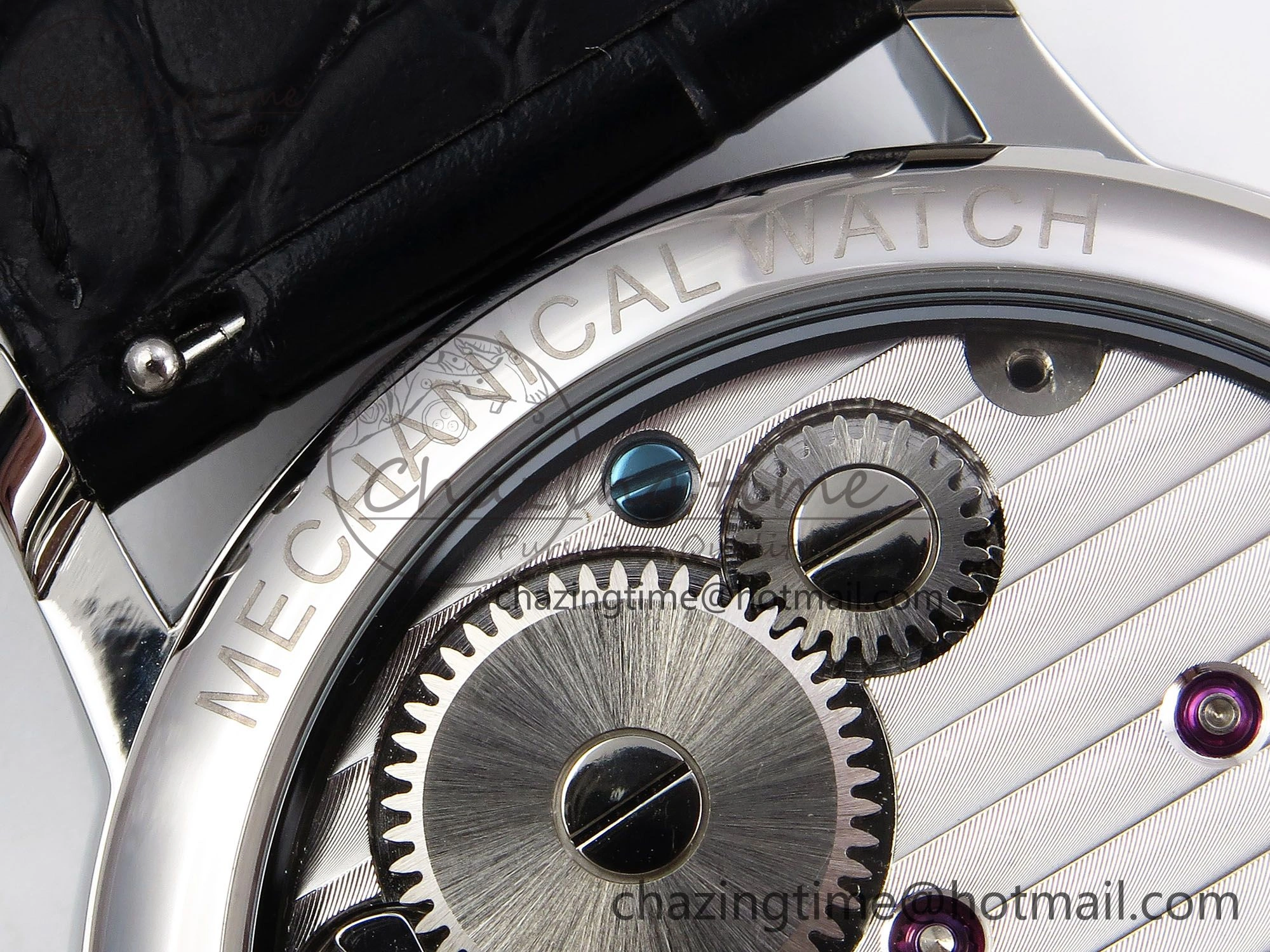 Patek Philippe Tourbillon SS RMSF Edition White Dial Numeral Markers on Black Leather Strap