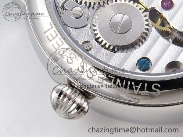 Patek Philippe Tourbillon SS RMSF Edition White Dial Numeral Markers on Black Leather Strap