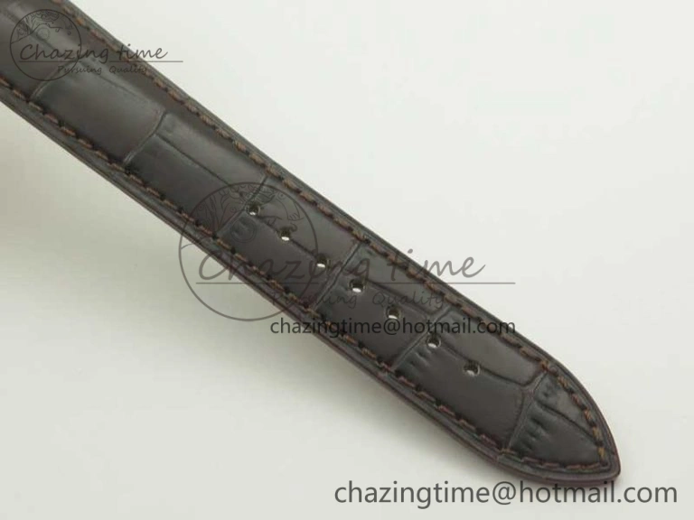 Patrimony 81180 RG MKF 1:1 Best Edition Black Dial on Brown Leather MIYOTA 9039