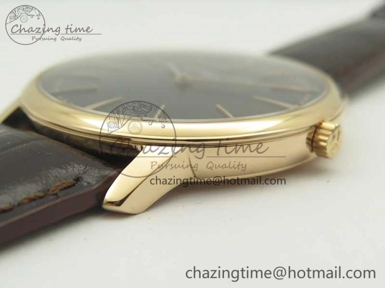 Patrimony 81180 RG MKF 1:1 Best Edition Black Dial on Brown Leather MIYOTA 9039