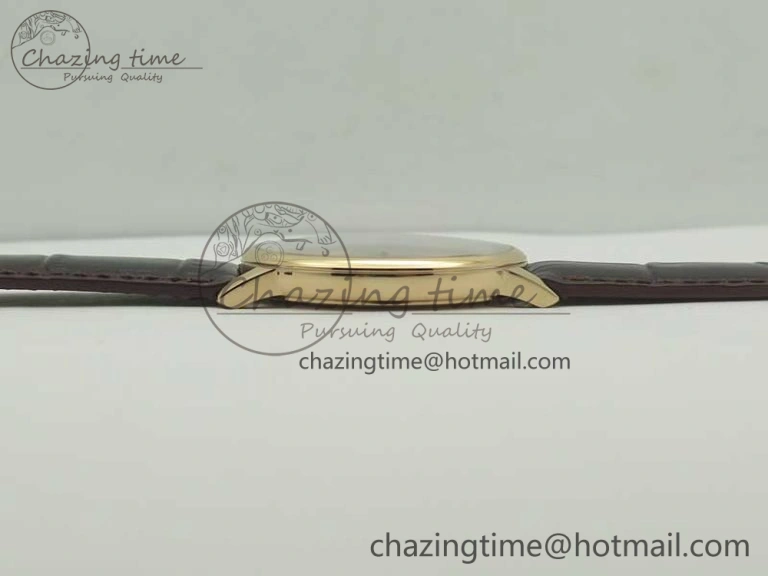Patrimony 81180 RG MKF 1:1 Best Edition Black Dial on Brown Leather MIYOTA 9039