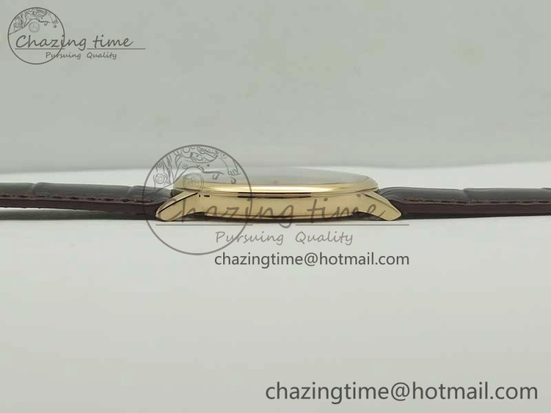 Patrimony 81180 RG MKF 1:1 Best Edition Black Dial on Brown Leather MIYOTA 9039
