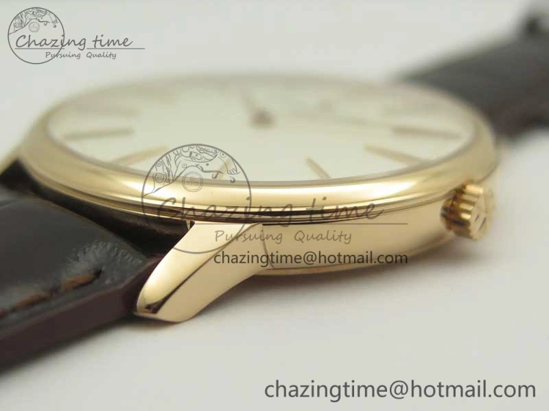 Patrimony 81180 RG MKF 1:1 Best Edition White Dial on Brown Leather MIYOTA 9039