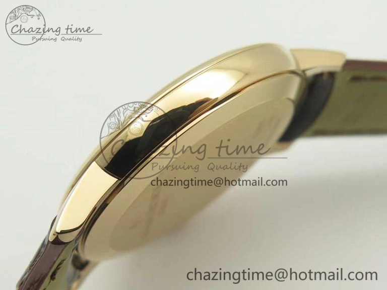 Patrimony 81180 RG MKF 1:1 Best Edition White Dial on Brown Leather MIYOTA 9039