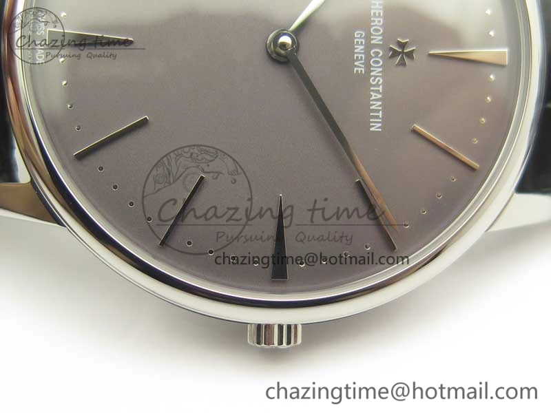 Patrimony 81180 SS MKF 1:1 Best Edition Gray Dial on Black Leather MIYOTA 9039