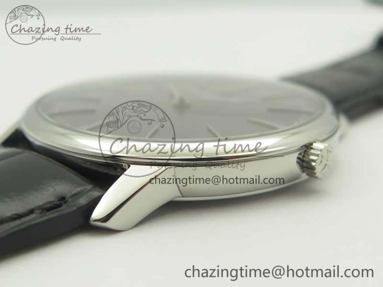 Patrimony 81180 SS MKF 1:1 Best Edition Gray Dial on Black Leather MIYOTA 9039
