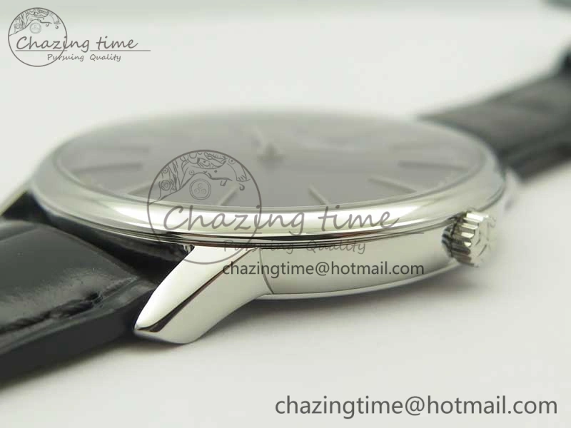 Patrimony 81180 SS MKF 1:1 Best Edition Gray Dial on Black Leather MIYOTA 9039