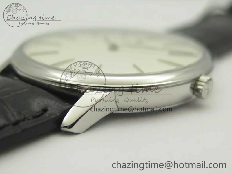 Patrimony 81180 SS MKF 1:1 Best Edition White Dial on Black Leather MIYOTA 9039