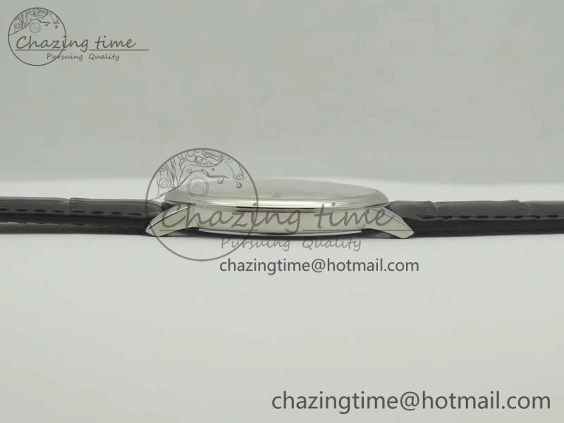 Patrimony 81180 SS MKF 1:1 Best Edition White Dial on Black Leather MIYOTA 9039