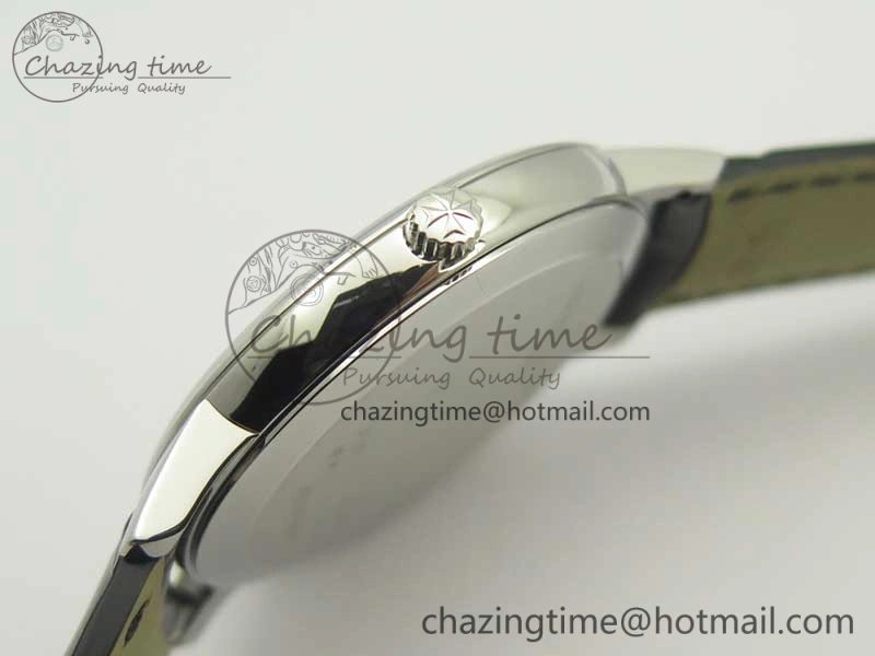 Patrimony 81180 SS MKF 1:1 Best Edition White Dial on Black Leather MIYOTA 9039
