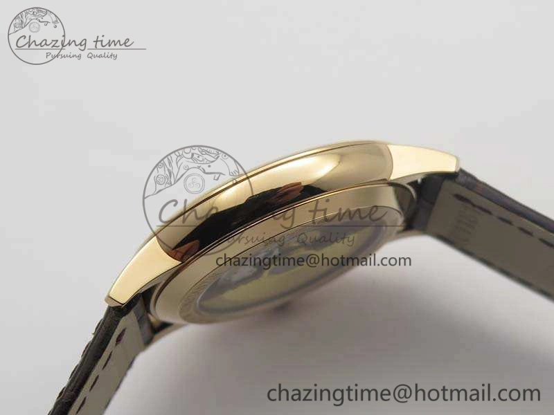 Patrimony 85150 RG MKF 1:1 Best Edition Black Dial On Brown Leather Cal.2450SC