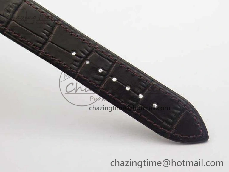 Patrimony 85150 RG MKF 1:1 Best Edition Black Dial On Brown Leather Cal.2450SC