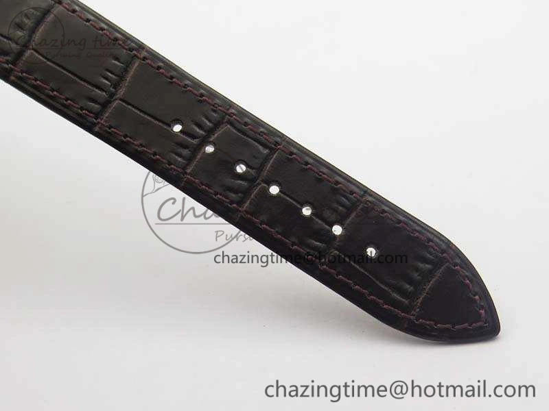 Patrimony 85150 RG MKF 1:1 Best Edition Black Dial On Brown Leather Cal.2450SC