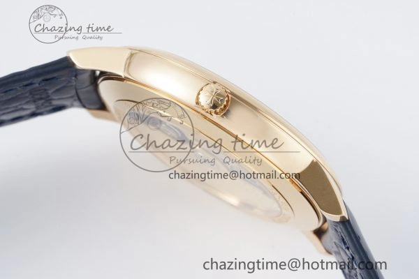 Patrimony Date RG PPF 1:1 Best Edition Black Dial on Black Leather Strap MIYOTA 9015