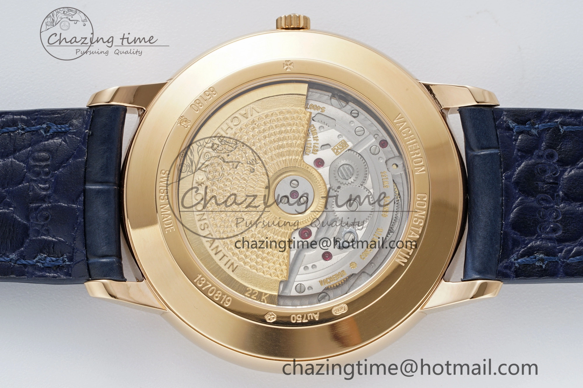 Patrimony Date RG PPF 1:1 Best Edition Black Dial on Black Leather Strap MIYOTA 9015