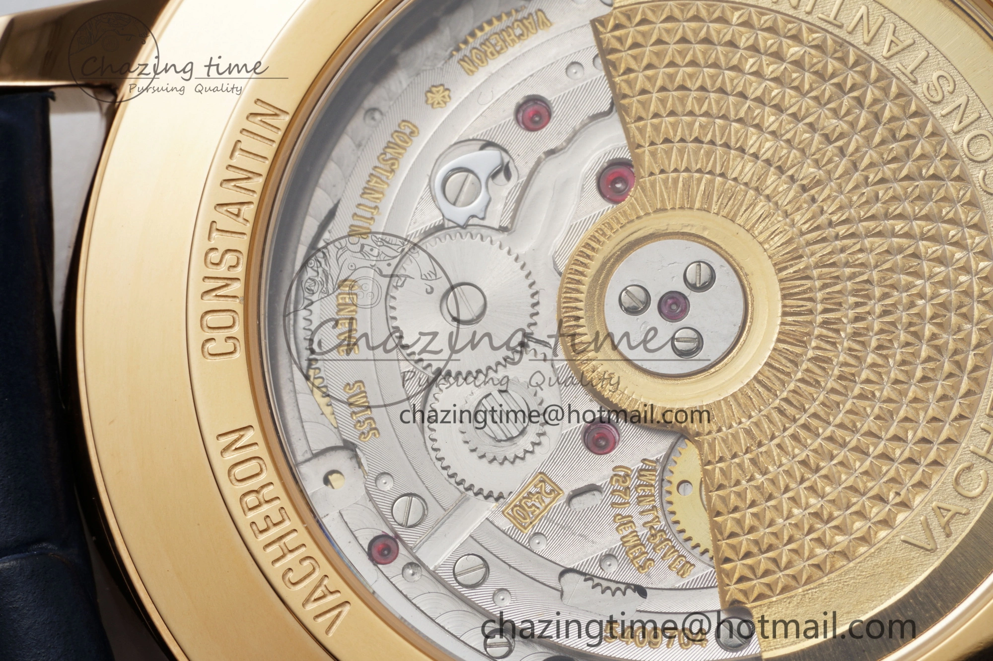 Patrimony Date RG PPF 1:1 Best Edition Black Dial on Black Leather Strap MIYOTA 9015