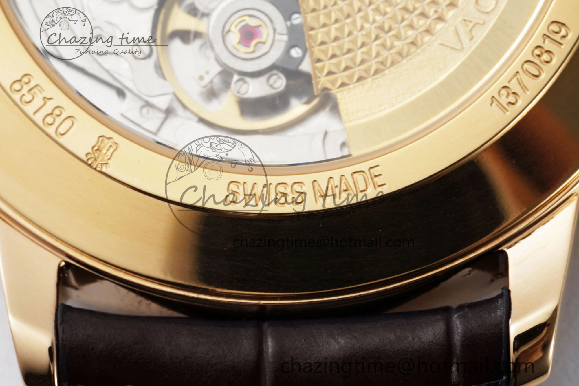 Patrimony Date RG PPF 1:1 Best Edition White Dial on Brown Leather Strap MIYOTA 9015