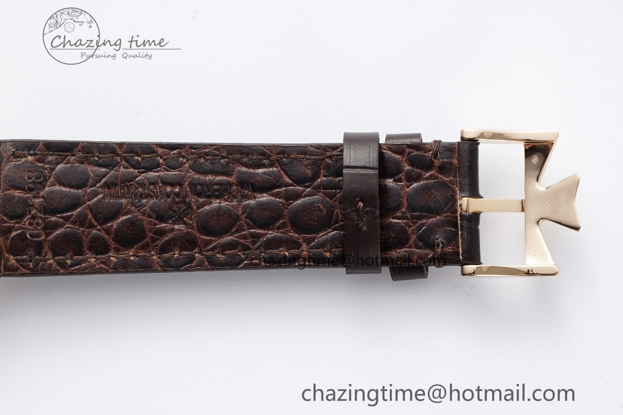 Patrimony Date RG PPF 1:1 Best Edition White Dial on Brown Leather Strap MIYOTA 9015