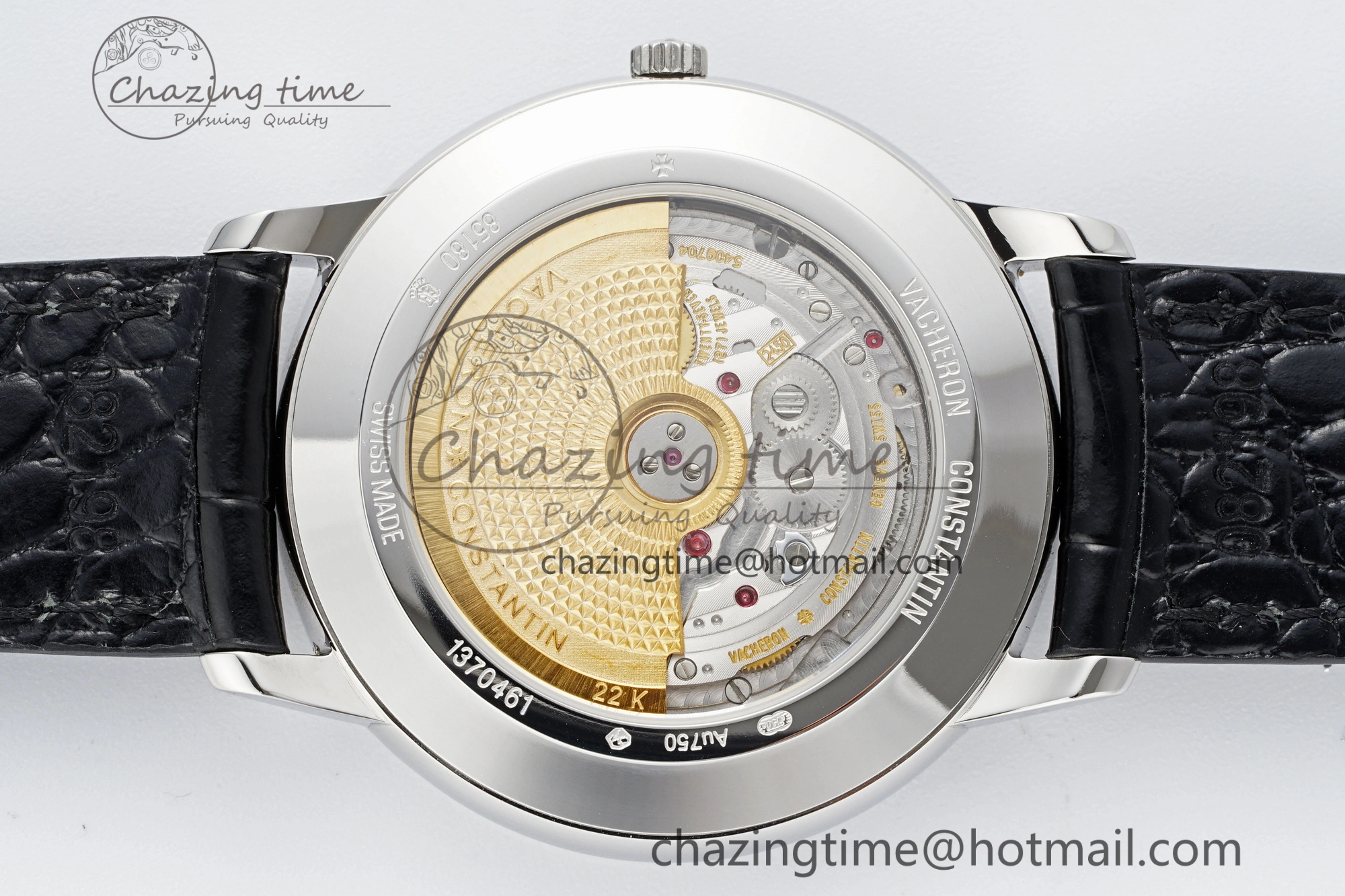 Patrimony Date SS PPF 1:1 Best Edition White Dial on Black Leather Strap MIYOTA 9015