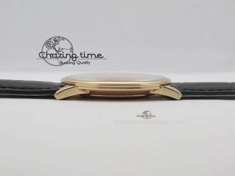 Patrimony RG Best Edition Black Dial On Black Leather Strap Swiss Ref.7045