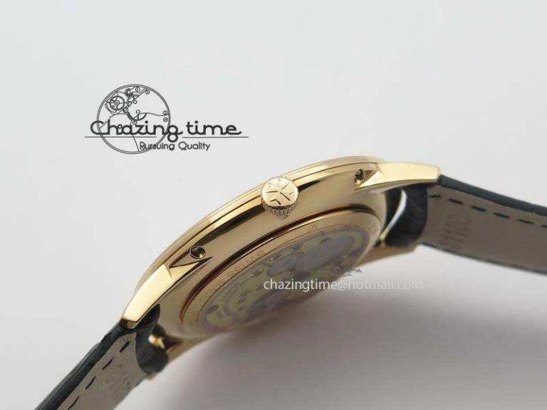 Patrimony RG Best Edition Black Dial On Black Leather Strap Swiss Ref.7045