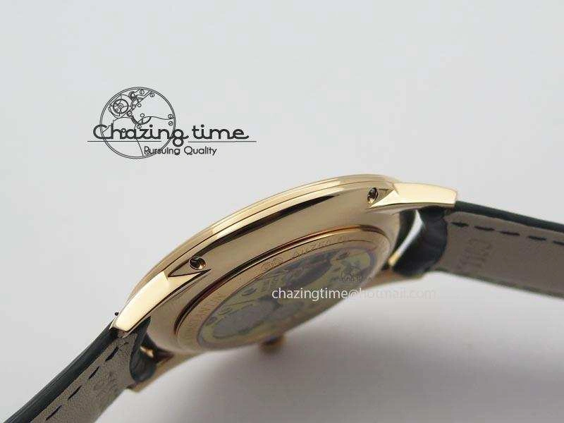Patrimony RG Best Edition Black Dial On Black Leather Strap Swiss Ref.7045