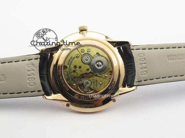 Patrimony RG Best Edition Black Dial On Black Leather Strap Swiss Ref.7045