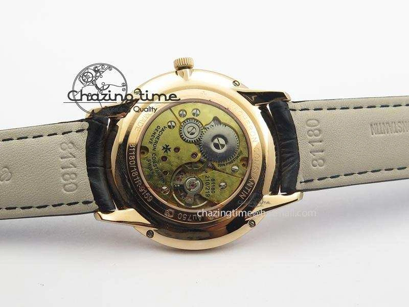 Patrimony RG Best Edition Black Dial On Black Leather Strap Swiss Ref.7045