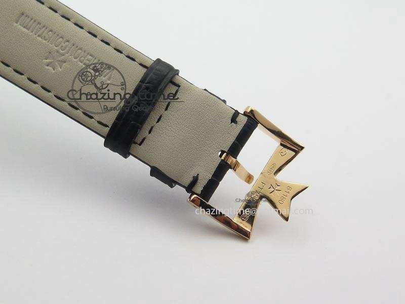 Patrimony RG Best Edition Black Dial On Black Leather Strap Swiss Ref.7045