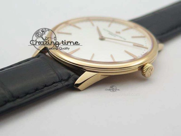 Patrimony RG Best Edition White Dial On Black Leather Strap Swiss Ref.7045