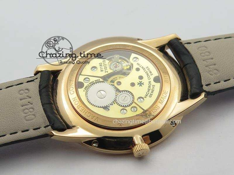 Patrimony RG Best Edition White Dial On Black Leather Strap Swiss Ref.7045