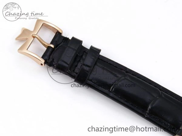 Patrimony RG KZF Best Edition Black Dial on Black Leather Strap MIYOTA 9015