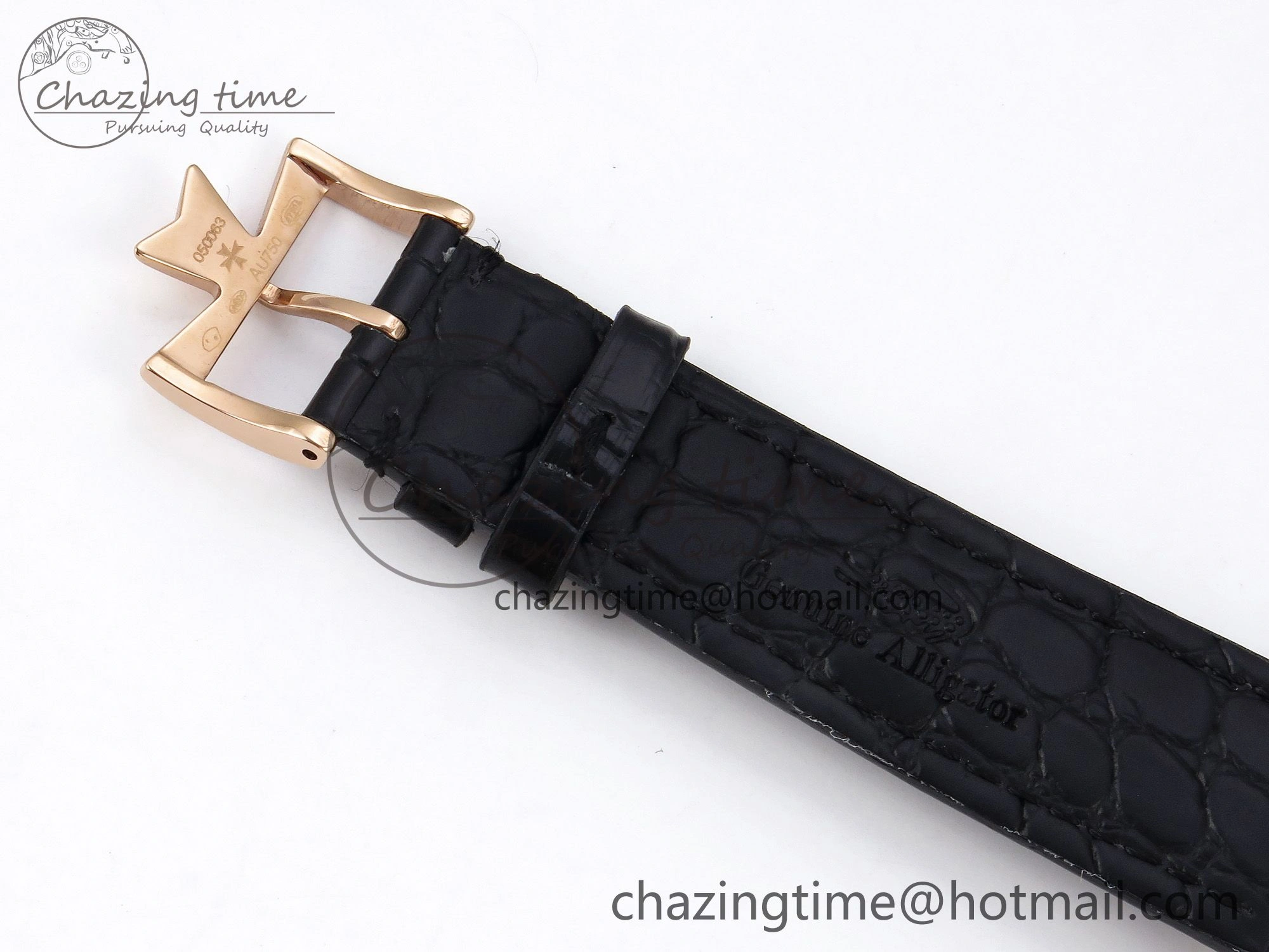 Patrimony RG KZF Best Edition Black Dial on Black Leather Strap MIYOTA 9015