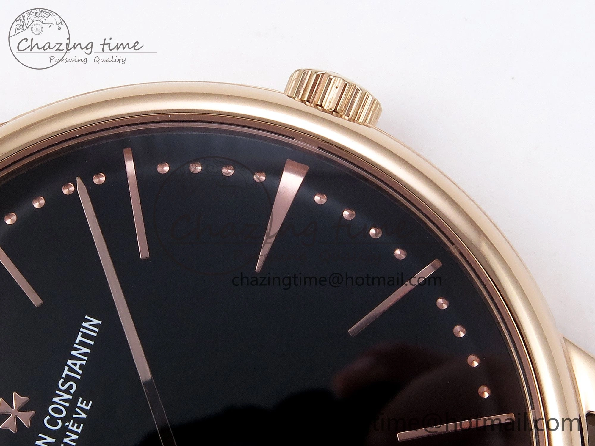 Patrimony RG KZF Best Edition Black Dial on Black Leather Strap MIYOTA 9015