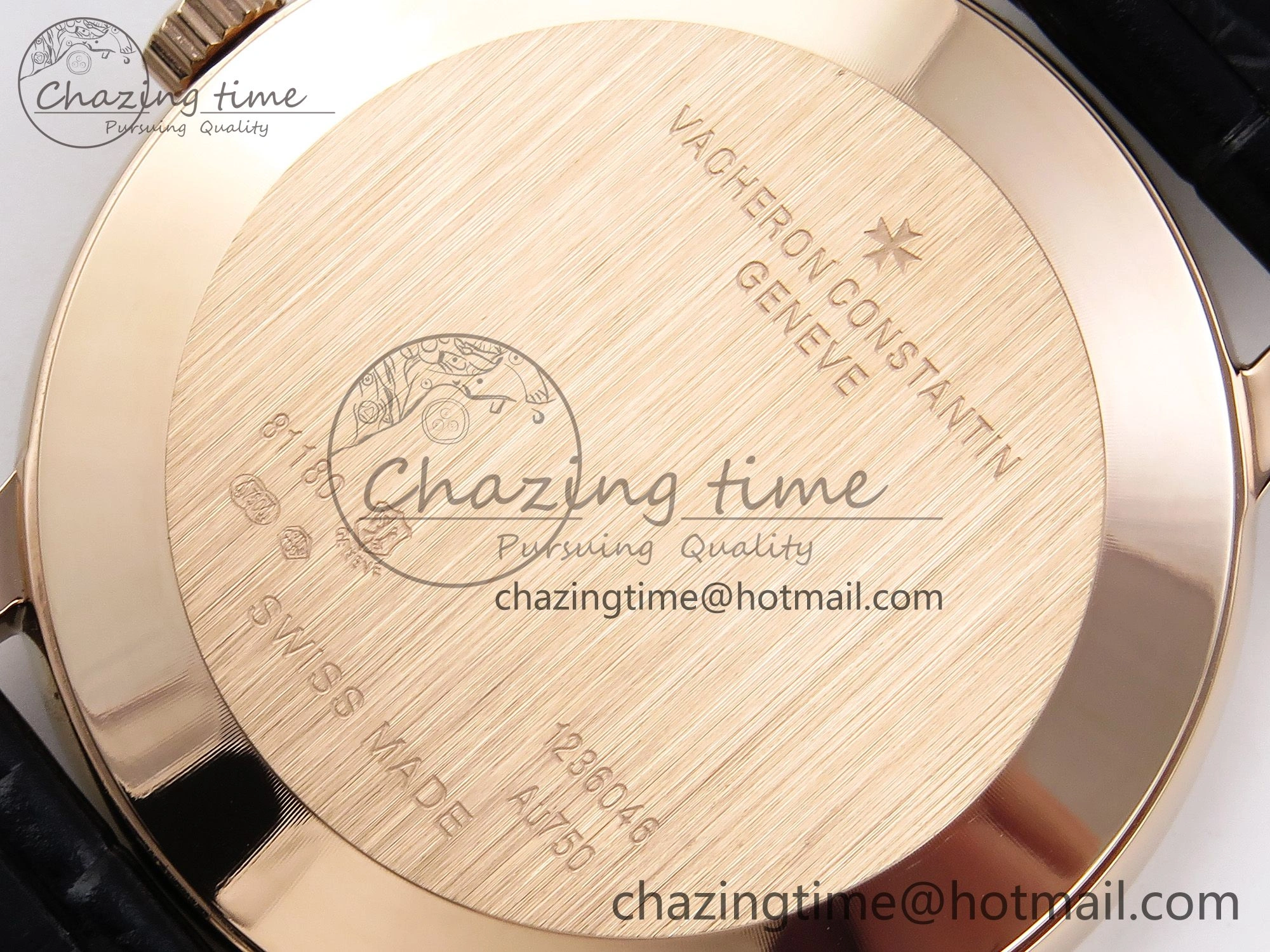 Patrimony RG KZF Best Edition Black Dial on Black Leather Strap MIYOTA 9015