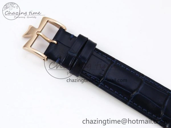 Patrimony RG KZF Best Edition Blue Dial on Blue Leather Strap MIYOTA 9015